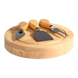Set Quesos Tabla Roble
