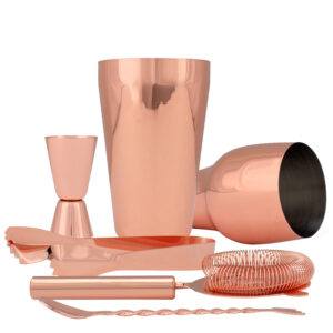Set de Cóctel Metálico Encobrizado Mili