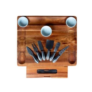 Set Quesos Tabla Acacia Prime