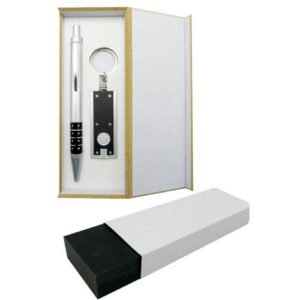 Set Bolígrafo + Llavero Linterna Negro Faryn