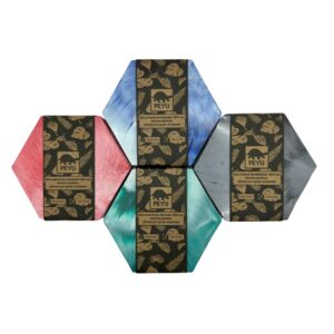 Pack 6 Posavasos Hexagonales Efecto Mármol