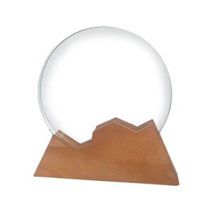 Galvano de Cristal Base Madera Rett