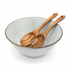 Set Ensaladera + Utensilios de Madera